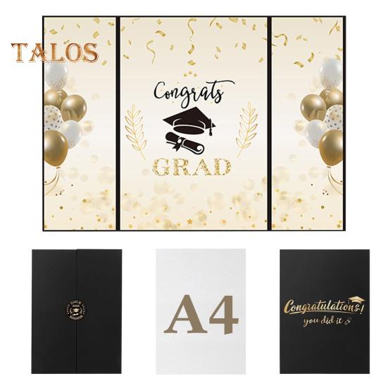 Absolventská podpisová kniha Vysoká škola Střední škola Promoce Kniha hostů Zlatá Černá Podpisová karta Tabule pro Absolventské párty potřeby