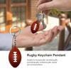 Mini Přívěsek na Klíče Simulace Realistický Rugby Dekor Ozdobný Odolný proti Pádu Ozdobný Přívěsek na Klíče Rugby Venkovní Potřeby