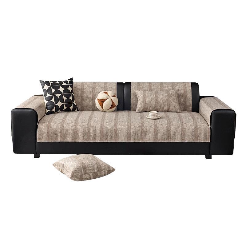 Stretch Velvet Sofa Cover With Anti-Slip Backing, Fitted Couch Cover And Washable Sofa Slipcover For 3-Seater