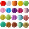 Multicolor Foldable Round Paper Lantern Balls Hanging Lampshade Decor for Wedding Baby Shower Christmas Holiday Party Supplies