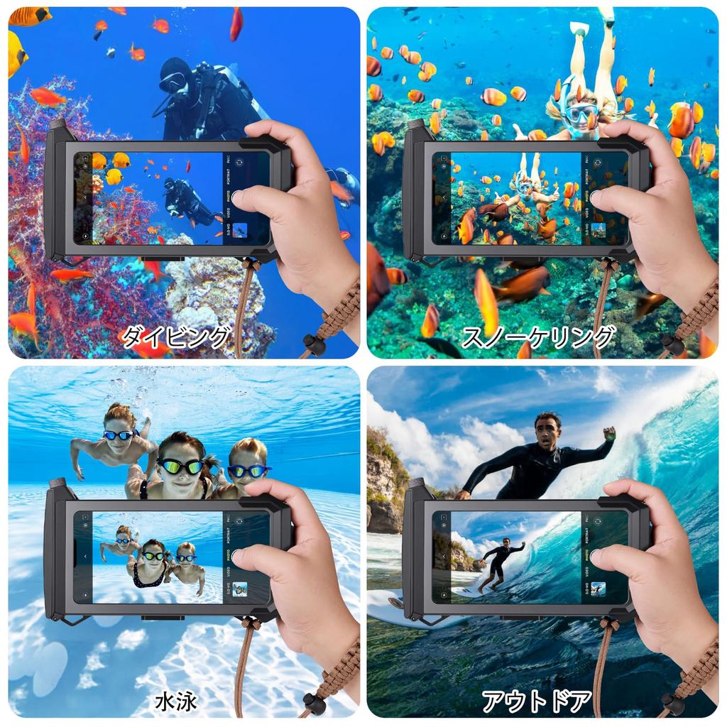 Latest Touch Diving Case for iPhone 5th Generation Underwater IPX8 Standard Up To 30m Underwater Touch Strap Compatible with Screens and Swimming