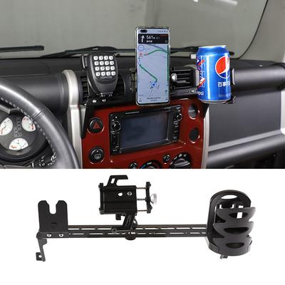 Center Console Multi-function Bracket Phone Dialogue Cup Holder Holder Navigation For Toyota FJ Cruiser 2007-21 Car Accessories