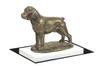 Rottweiler, Rott, Rottie - dog figurine, figure on a white base, trophy for Art-Dog dog show exhibition