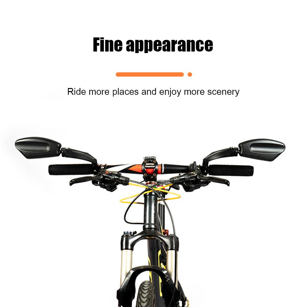 Wide Range Safety Bicycle Handlebar Mirror Rear Reflector Adjustable Rotatable Electric Mountain Bike Rearview Mirrors Parts
