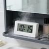 Small Digital Clock Mini Car Clock with Large LCD Display for Office Vehicle Home Table Battery Operated Desk Clocks