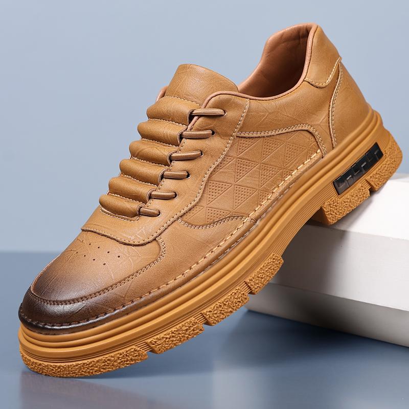 

Платформа Мужская Деловая Обувь Роскошный Бренд Высокое Качество Оксфорды Мужская Повседневная Шнуровка Нарядная Обувь Кожаная Мужская Новые Кроссовки 44 жёлтый