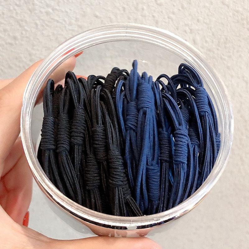 20Pcs Korean Women's Hair Tie Rubber Band simple High Elastic Durable Hair Ring Simple Temperament Hair Rope Hair Accessories