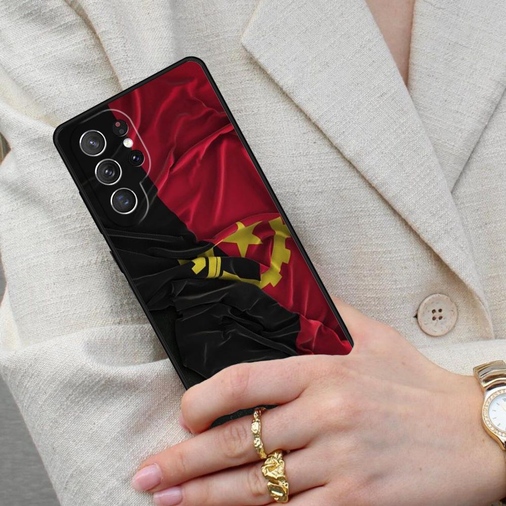 Angola flag Patterned Cell Phone Case for Samsung Galaxy S26 Ultra S25 S24 S23 S22 S21 S20 Note10 Cover