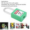 5Sets 38mm Padlock Lockout Tagout HardWearing with 10 Keys Writable Label for Machine Building Security(Green )