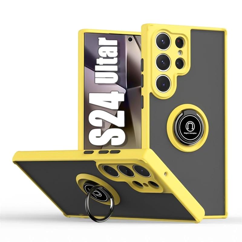 Magnetic Case For Samsung Galaxy S25 S24 S23 S21 S20 Ultra FE Ring Holder Funda For Samsung S24 S22 Note 10 Plus 20 Ultra Cover
