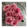 Bouquet Artificial Roses For Wedding Decor Photography Props And Home Styling