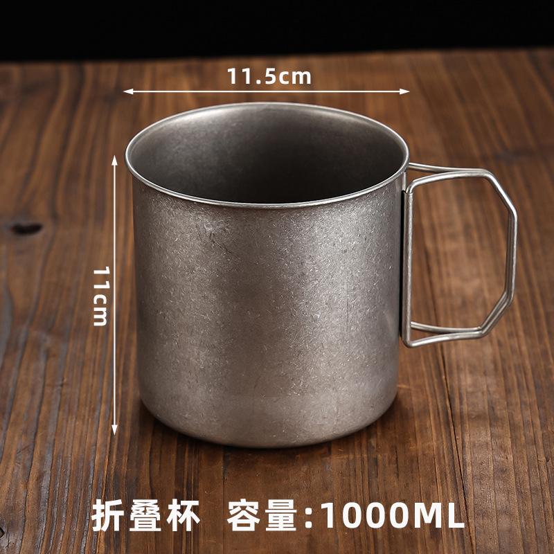 Retro Stainless Steel Coffee Cup  Milk Juice Beer Cup Durable Camping Travel Kitchen Restaurant Cup Outdoor Camping Water Mugs