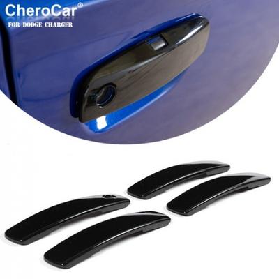 Car Exterior Door Grab Handle Trim Cover Bezels for Dodge Charger 2011-21 Black