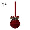 Christmas Tree Hanging Decor Nordic Velvet Bell Ornament, Flocked Bells for Matte Flocking Festive Decorations Door Window Decor, Holiday Home