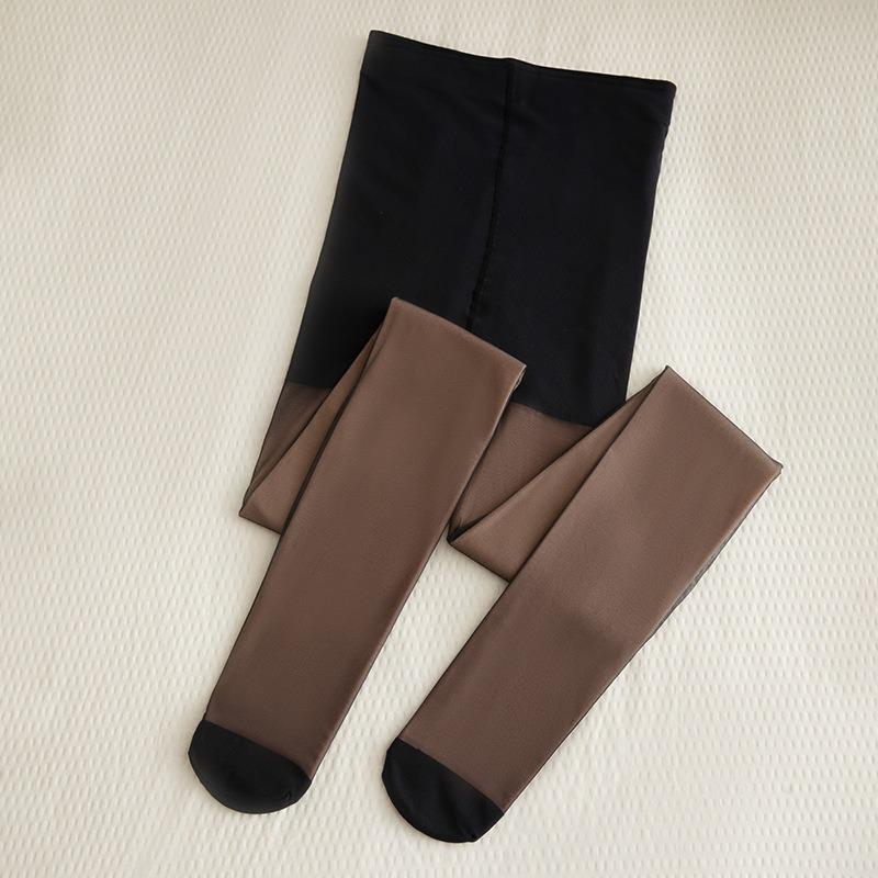 2025 Double-Layer Thick Velvet Anti-Snag Silk Tights for Women - Winter Skin Feel, Nude Look.