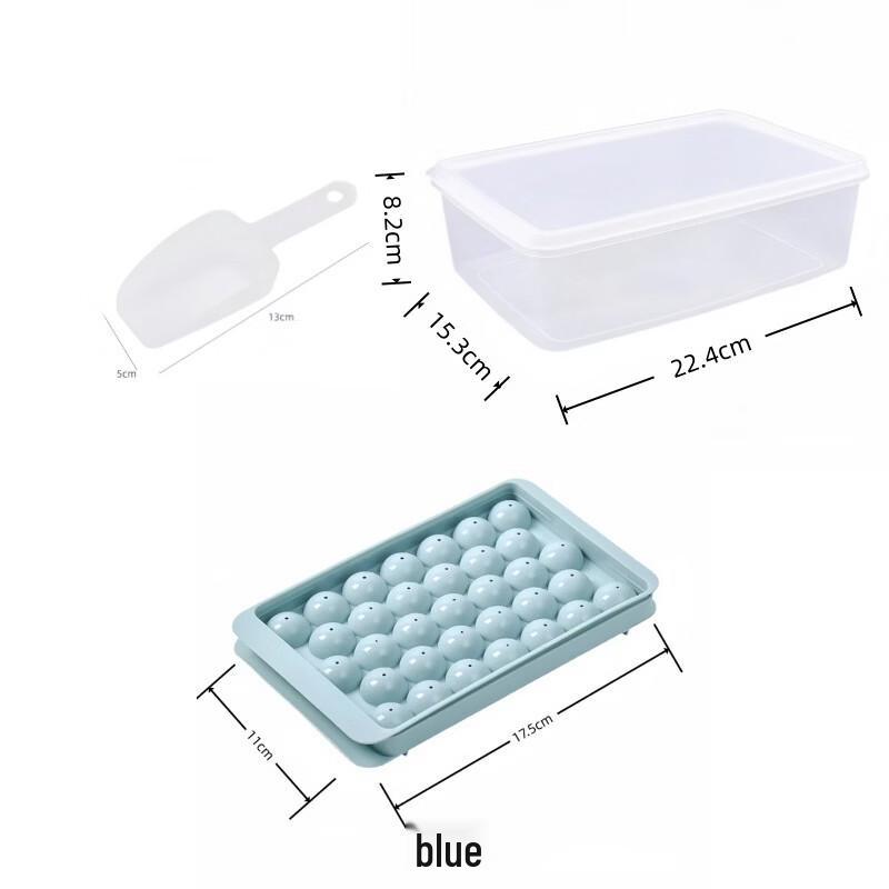 Abay Large Blue Spherical Ice Mold Set