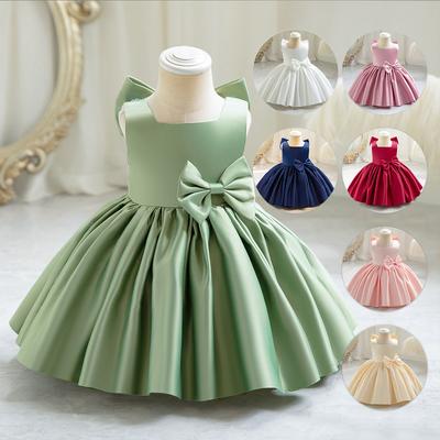 Girls Princess Tutu Bow Dress First Birthday Gift