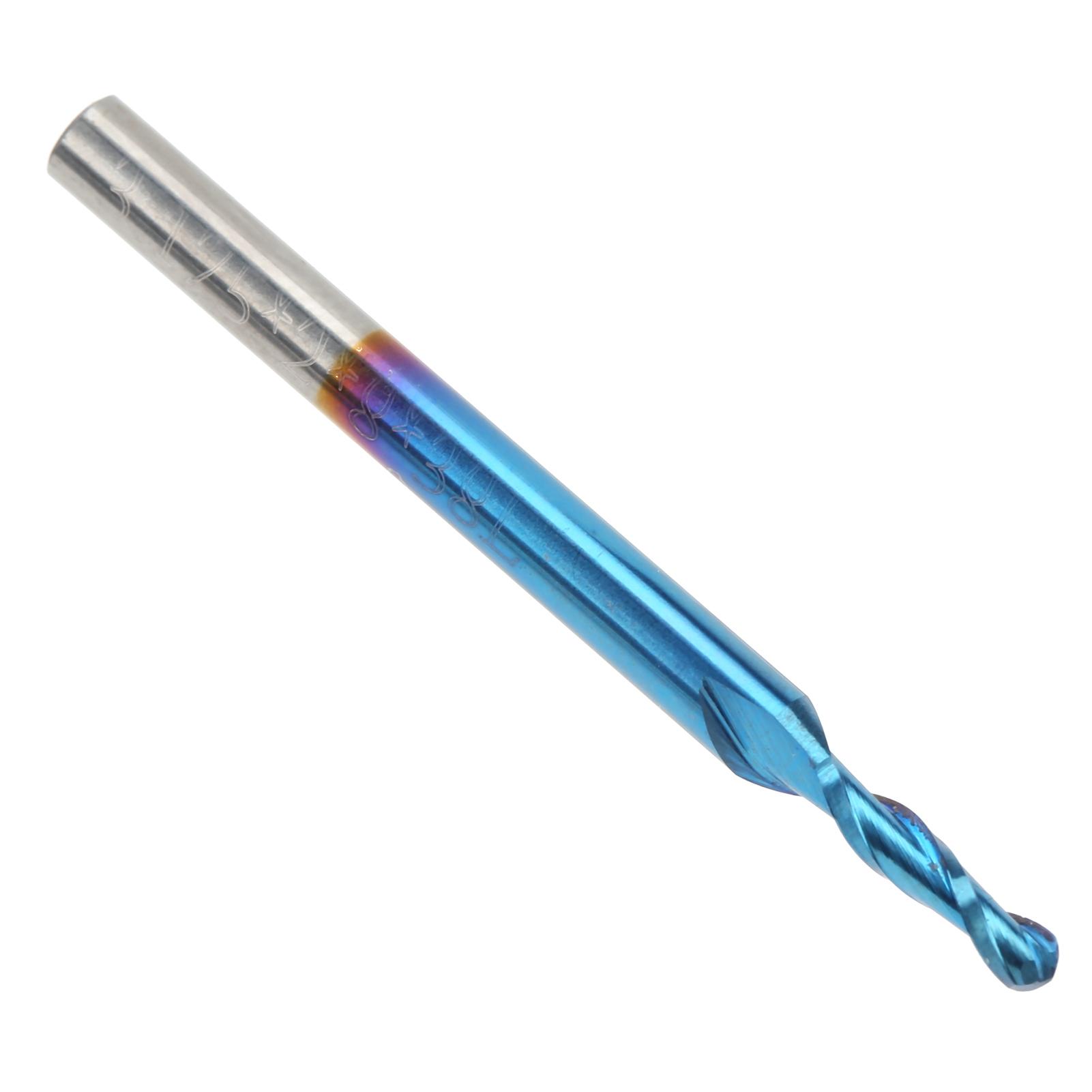 

Фреза шаровая концевая синяя с покрытием спиральная фреза фреза 3.175x1.5x5мм