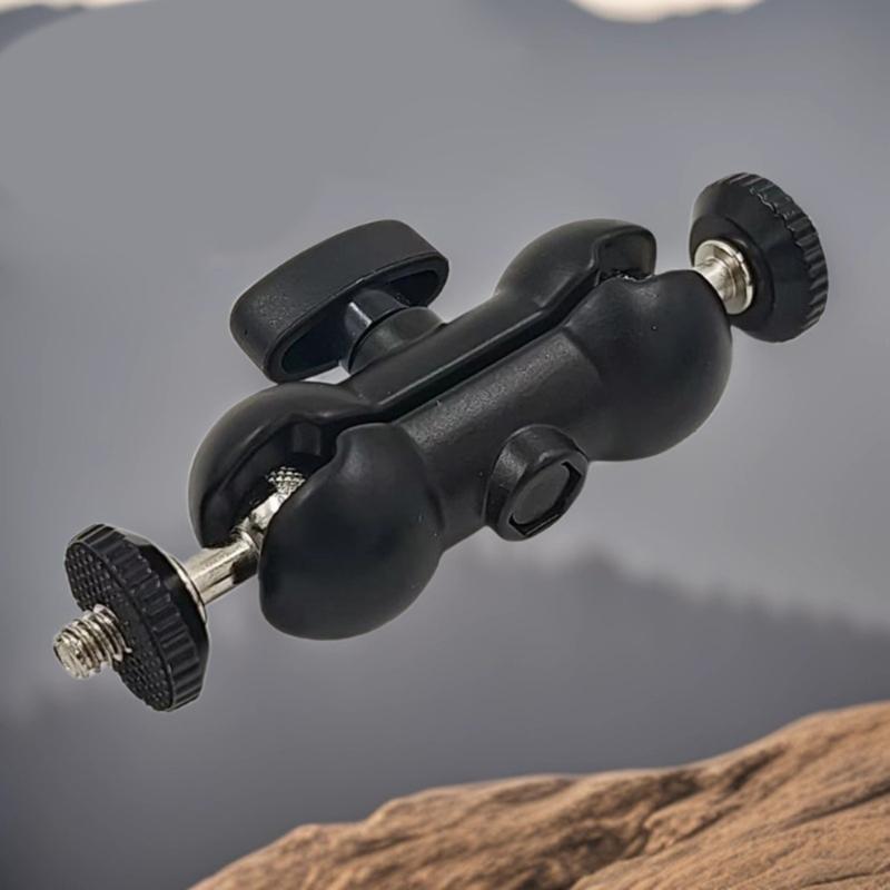 Flexible Articulating Arm with Double Ball Head Aluminum with 1/4inch Screw Hole for Camera Monitor LED Light