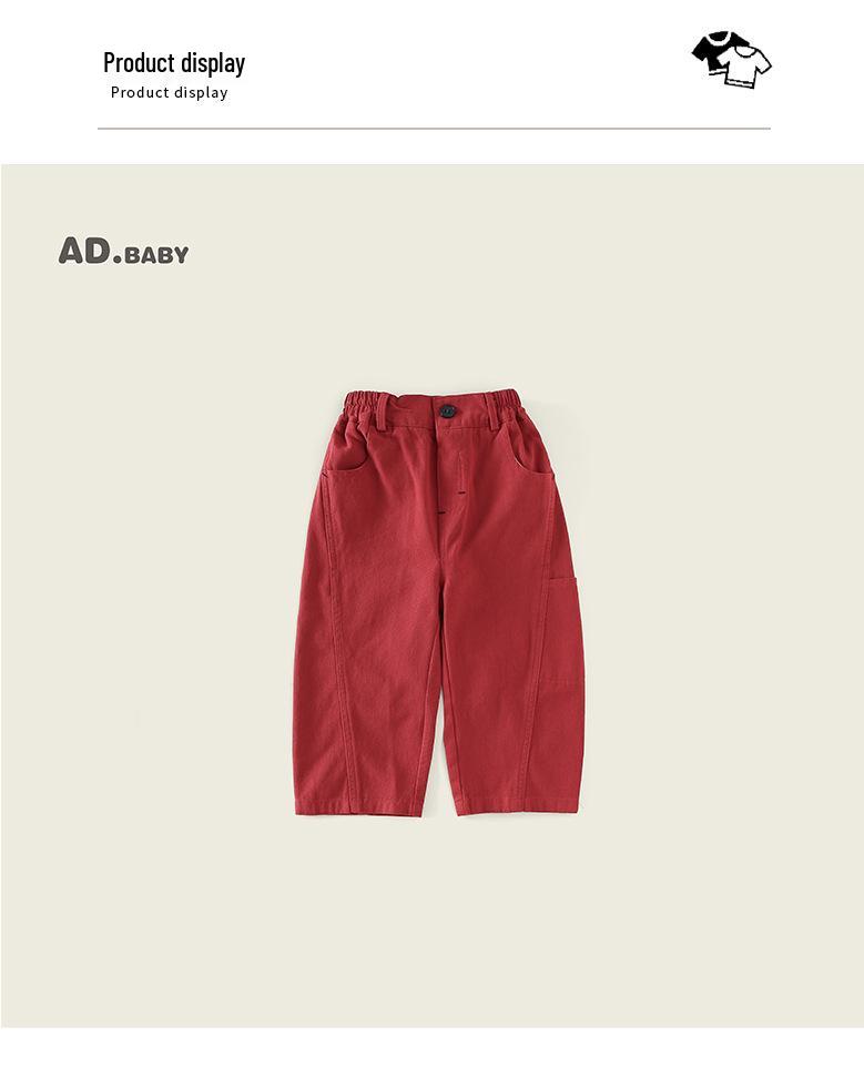 Neue Herbst Kinder Locker geschnittene Cargohose – Modische Baumwoll-Freizeitbekleidung für Jungen und Mädchen