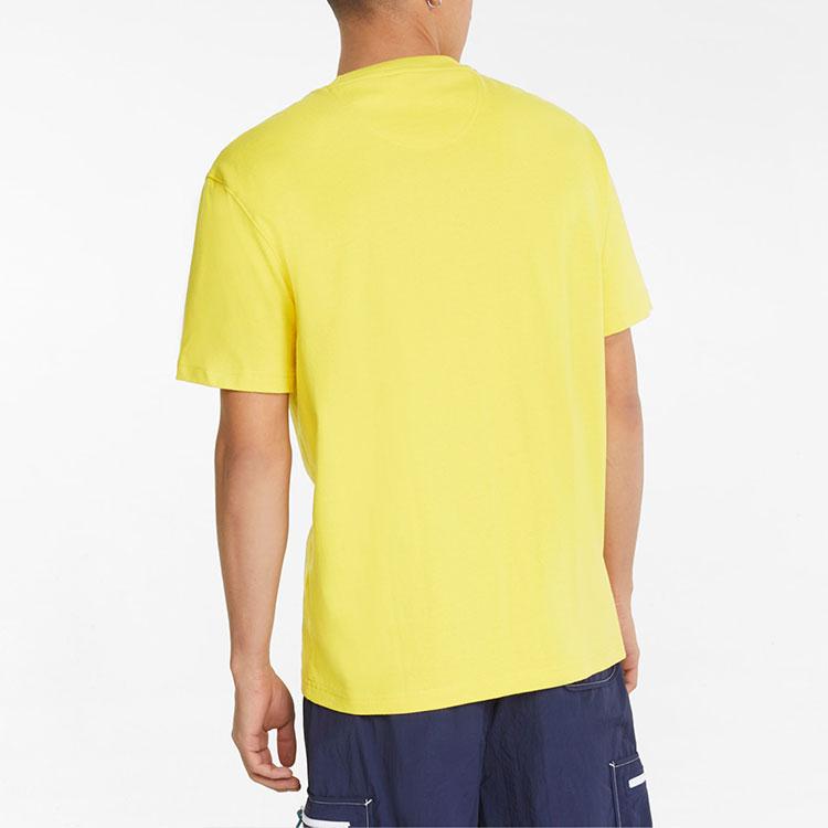 Puma X Butter Goods Graphic Tee With Round Neck And Casual Short Sleeves Men Tops Yellow 534058-85