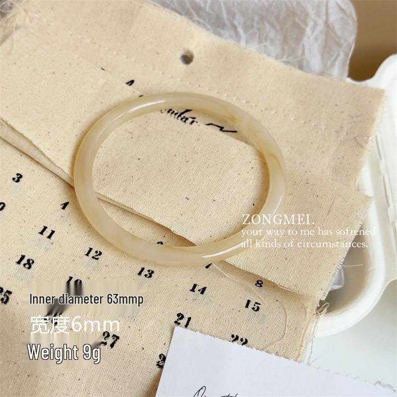 Velký nepravidelný mramorový vzor akrylový náramek - Výrazný francouzský široký čtvercový pryskyřičný šperk.