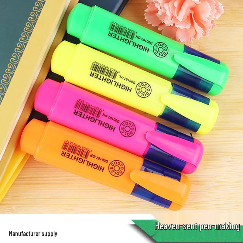 

Set of 4 Candy-Colored Highlighters for Students Chisel Tip