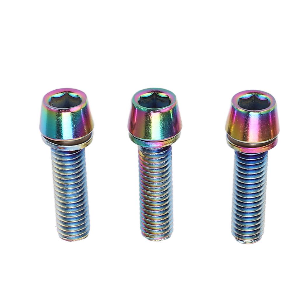 Steel Water Bottle Cage Bolts M5x23mm Colorful Water Bottle Cage Bolts for Fixing Handlebar Ends