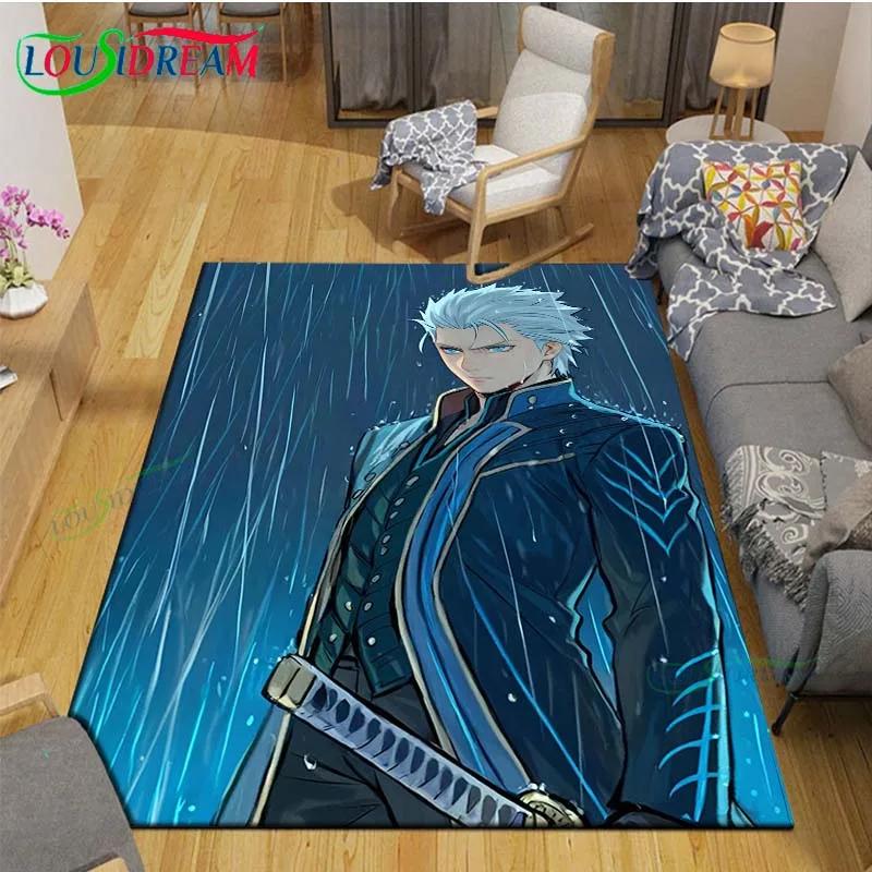 Fashion D-Devil May Cry Game Printed Carpet Outdoor Area Rug Non -slip Carpet Bedroom Decor Carpet for Living Room Birthday Gift