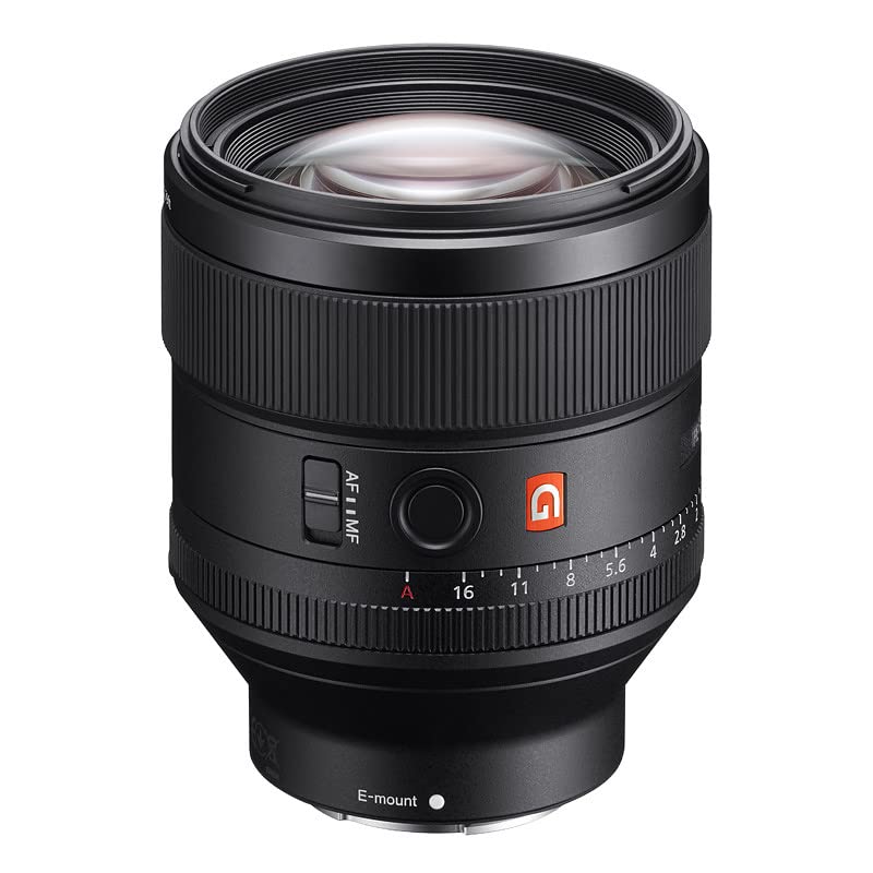 Sony FE 85mm GM Full Prime Lens Black F/1.4 Frame, Midrange, (SEL85F14GM)