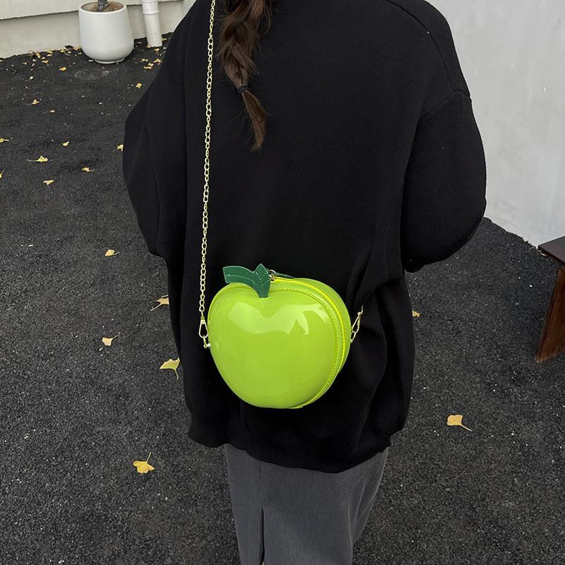 Fruit Mini Coin Purse With Zipper Closure For Daily Casual Wear