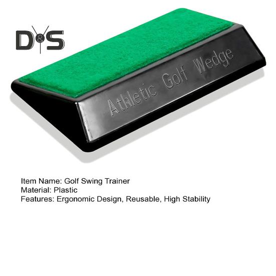Golfový švihový trenažér Kompaktní Přenosný Snadno použitelný 15stupňový pedál pro korekci zarovnání Klíny pod nohy Golfová tréninková pomůcka