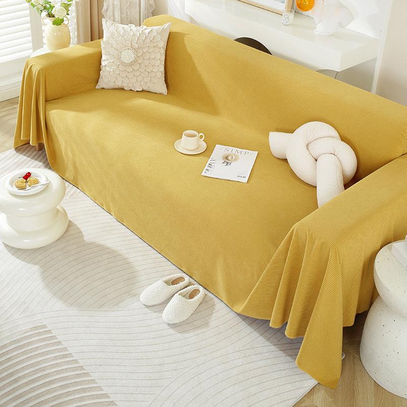 Four Seasons General New Cotton Wool Love Song Wasserdichter und rutschfester Sofabezug in Volltonfarbe, Handtuch, schlichter und modischer moderner Staubschutz