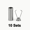 10 Sets Metal Rope Ends Stopper Button Cord End Lock Cap Hanging Bell Buckle DIY Bag Shoes Garment Lanyard Accessories
