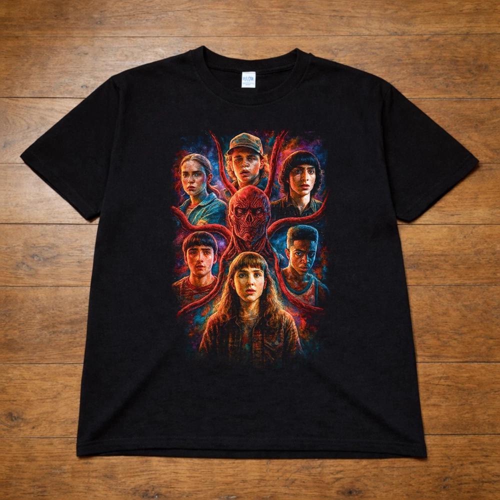 Stranger Things Eleven TShirt Black Netflix TV Show Tee Unisex Kids Adults 2XL