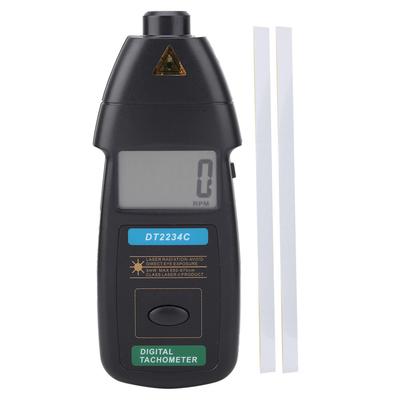 DT2234C Handheld Digital Laser Tachometer 2.599999RPM Non Contact Speed Meter Gauge