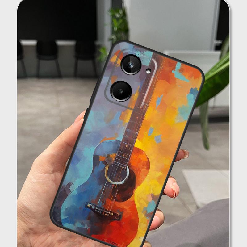 

Guitar Music Case For Realme 13 12 10 11 14 15 Pro Plus GT6 GT7 C55 C53 C35 C33 C61 C65 C67 C53 C71 C75 Realme C33