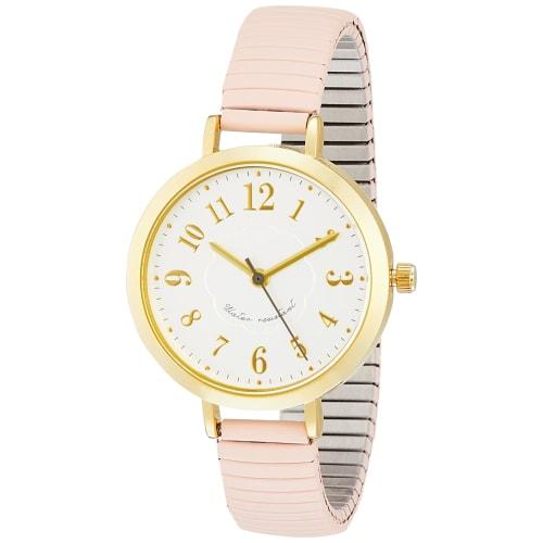 

Fieldwork Women s Analog Puruja Watch, Waterproof, Accordion-style, Metal Band, Gold, ST277-3, Pink