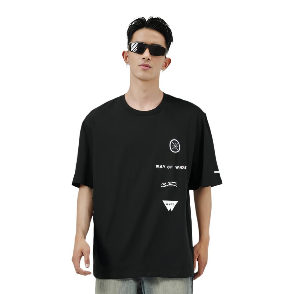 Li-Ning Wade Of Wade Logo T-shirt 'Black' Men's ATST237-1