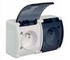 Koala Double Socket, Hermetic, Surface-Mounted, Smoke