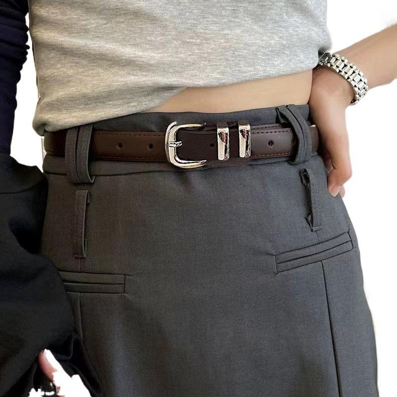 Classic Elegant Womens Waist Belt With Metal Buckle For Trendy Looks In Any Season