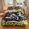 My Hero Academia Bedding Set  Comforter Cover Gift for Bedroom,Includes 1 Cover and 2 Pillowcases, No InsertB266