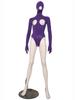 Xs-4Xl Unisex Pu Leather Hooded Separate Fingers Catsuit Hollow Out Bust Open Crotch Bodysuit Tights Sexy Body Teddies Leotard