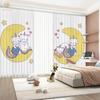 Neue hohe Verdunkelungsvorhänge für Kinderzimmer, Schattierungsvorhänge, Cartoon-Katze, Mädchenzimmer, Schlafzimmer, Arbeitszimmer, Dekoration, Verdunkelung, 2 Stück