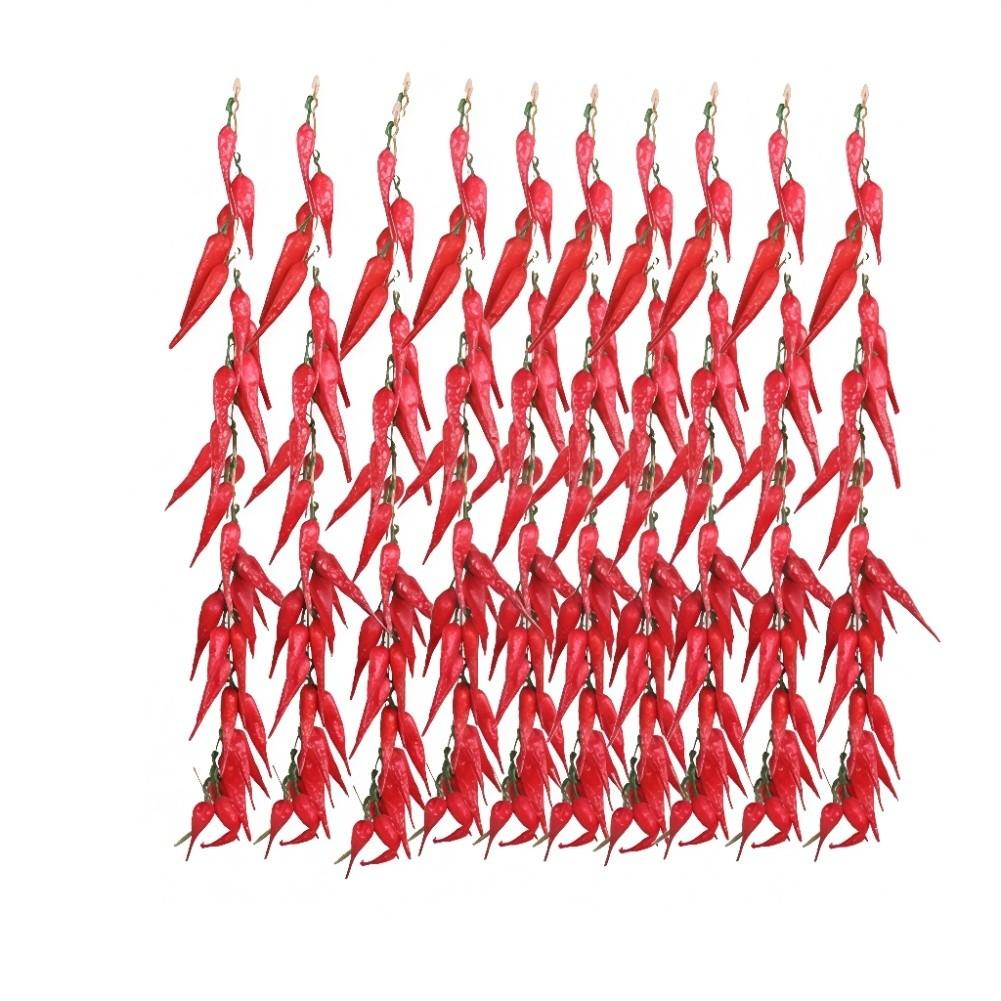 Artificial Vegetable Fake Chilli Pepper Garlic Bunch Hanging Ornaments For Home Kitchen Restaurant Decoration Photography Props
