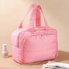 Large Capacity Handheld Cosmetic Bag Solid Color Pouches Bag Organizer  Bathroom