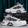 Spring High Top Men's Shoes White Sports Shoes Running Casual Dad Shoes