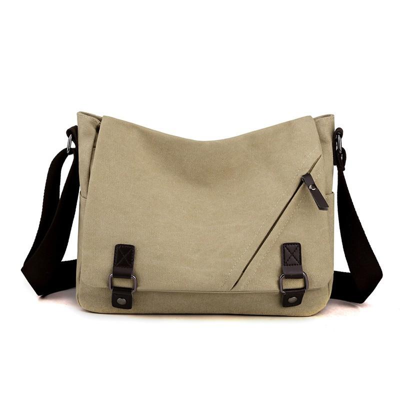 Lightweight Men s Bag Canvas Large-capacity Cross-body Multifunctional Fashionable Casual Shoulder