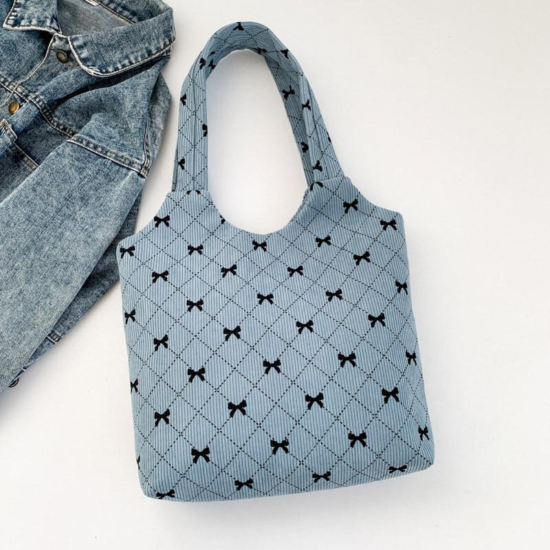 Fashionable And Stylish Corduroy Tote Bag For Women In Chic Colors With Large Capacity