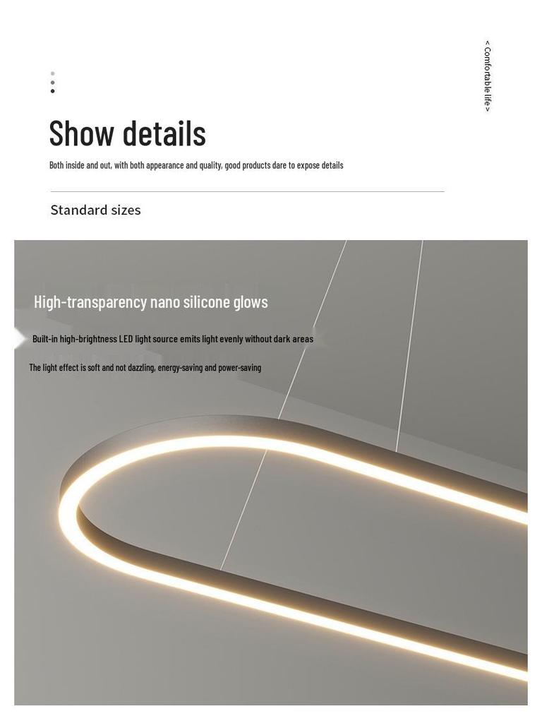 Nordic Modern Minimalist Chandelier for Dining and Reception Rooms